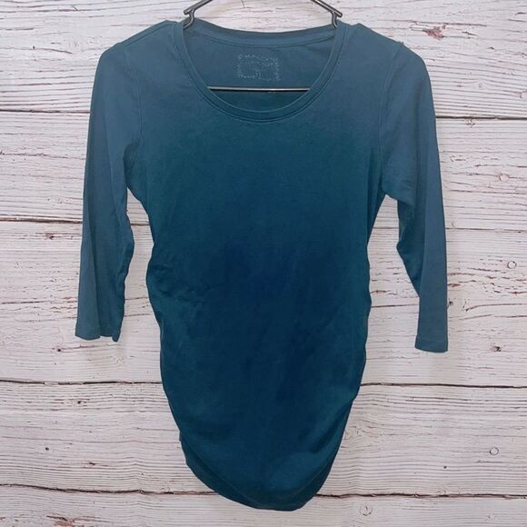 Blue Maternity Half Sleeve Tee - Picture 1 of 2